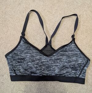Victoria's Secret Black and Gray Sports Bra